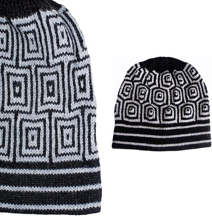 Gamboa Alpaca Hat for Women Winter Beanies Warm Wool Peruvian Beanie Cap - color: Black, size: One Size