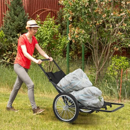 Goplus Folding Deer Cart with Polyester Liner, 550 LBS Heavy-Duty Hunting Game Hauler with 20" Rubber Wheels, Ergonomic Handle, Utility Gear Dolly Cart for Hunting Fishing Hiking - style: 29" x 48" x 47"