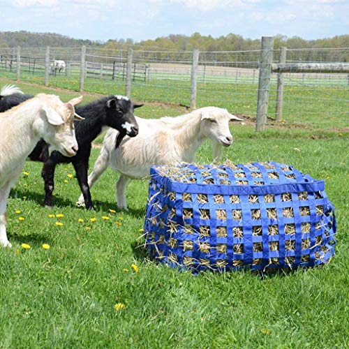 Derby Originals Natural Grazer Patented Four Sided Slow Feed Horse Hay Bag with One Year Warranty - color: Black