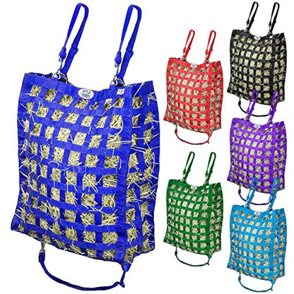 Derby Originals Superior Slow Feeder Horse Hay Bag with Super Tough Bottom and 1 Year Warranty - color: Royal Blue