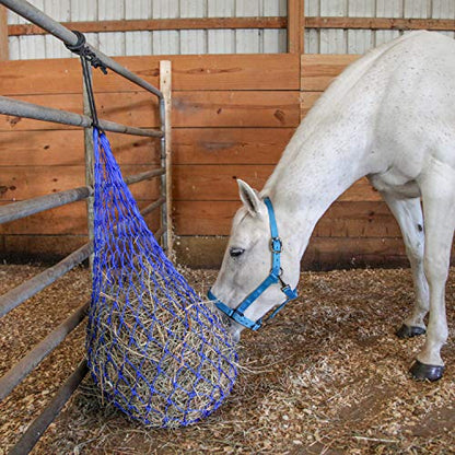 Majestic Ally Hay Net, Set of 2, Length - 54”, Holes 3"x3" for Horses - color: Black