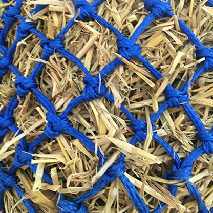 Majestic Ally 2”x2” Holes Highly Durable Very Sturdy 36" Hay Net with for Horses, Goat etc. - color: Royal Blue
