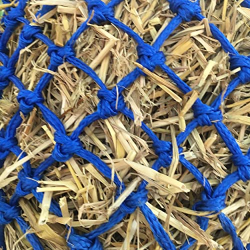 Majestic Ally 2”x2” Holes Highly Durable Very Sturdy 36" Hay Net with for Horses, Goat etc. - color: Royal Blue