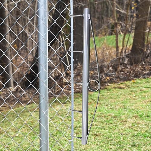 Field Tuff 36 Inch Long Heavy Duty Steel Chain Link Fence Stretcher with 5 Hook Design Fits Variety of Hooks to Stretch, Silver