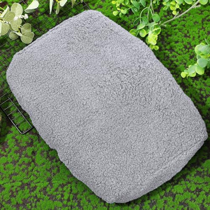Breling Knee Scooter Pad Cover Faux Sheepskin Scooter Seat Cushion Memory Foam Knee Scooter Cushion Soft Plush Walker Seat Cover Universal for Comfort During Injury(Gray) - color: Gray