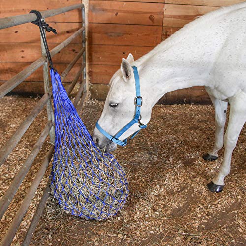 Majestic Ally Hay Net, Set of 2, Length - 54”, Holes 3"x3" for Horses - color: Red