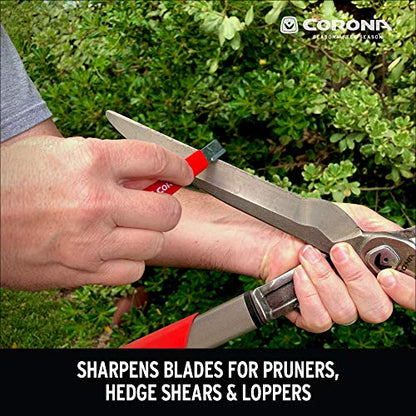 Corona Tools Handheld Garden Tool Sharpener– Blade Sharpener for Pruning Shears, Loppers, Hedge Clippers & More - size: 1-Pack