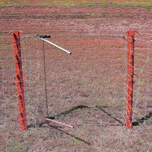 4ft Woven Wire Fence Stretcher Bar Chain Link Fabric Fence Stretcher with 5 Wedges Steel Woven Wire Stretcher