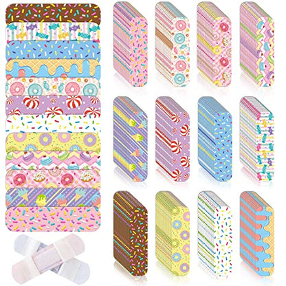 Panelee 120 Pcs Kids Bandages Bulk Waterproof Flexible, Cute Style - style: Cute Style