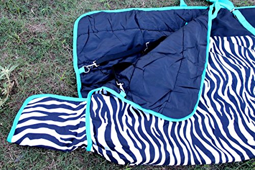 82" 1200D Turnout Waterproof Horse Tough WINTER BLANKET HEAVY Teal 547G