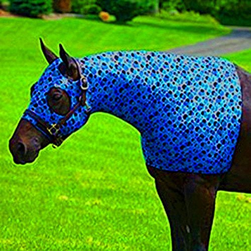 for Horses Large Bubbles Print Zipper Stretch Hood