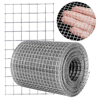 Hardware Cloth 4'' x 20' 1/4 in Galvanized Wire Mesh Roll (23 GA) Chicken Wire Fence Roll for Chicken Pen/coop Fences, Screen mesh, Rabbit/Snake Fences, Poultry enclosures, Handicraft Making, etc. - size: 4In x 20Ft