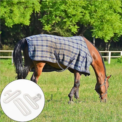 2 Inch Horse Rug Buckle Set, Adjustable Bow Tie Hardware Clip Set For Equine Stable Sheet Blanket Straps, Bow Ties - color: 3pcs