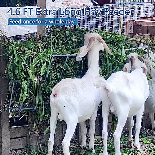 55" Long Hay Feeder Goat 30 Gallon - size: 55INCH