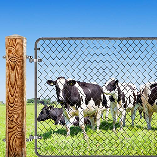 Insaga J Bolt Gate Hinge, 304 Stainless Steel Farm Gate Hinges, M12 x 10'' Gate Hinge Bolt 5/8'' for Chain Link Fence/Farm/Wooden Fence/Driveway, Supports up to 500lbs, 4pcs - color: M12-10''-4PCS