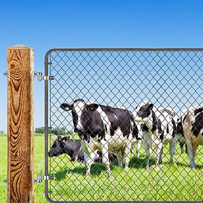 Insaga J Bolt Gate Hinge, 304 Stainless Steel Farm Gate Hinges, M12 x 10'' Gate Hinge Bolt 5/8'' for Chain Link Fence/Farm/Wooden Fence/Driveway, Supports up to 500lbs, 4pcs - color: M12-10''-4PCS