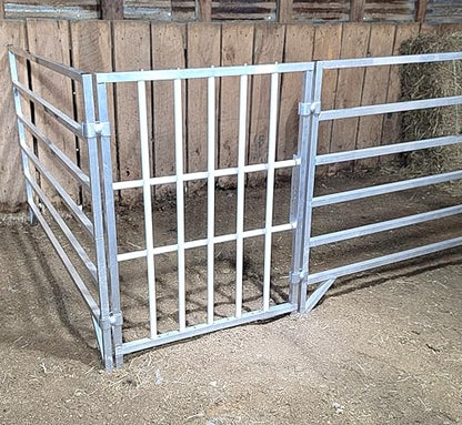 Aluminum 30-Inch-Long by 40-Inch-Tall Sheep & Goat Lamb & Kid Creep Feeding Panel Feeder Feed