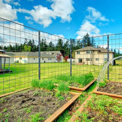 Metal 10Pack 6FT Fence Posts for Wire Fencing Heavy Duty U Post - size: 6 Feet