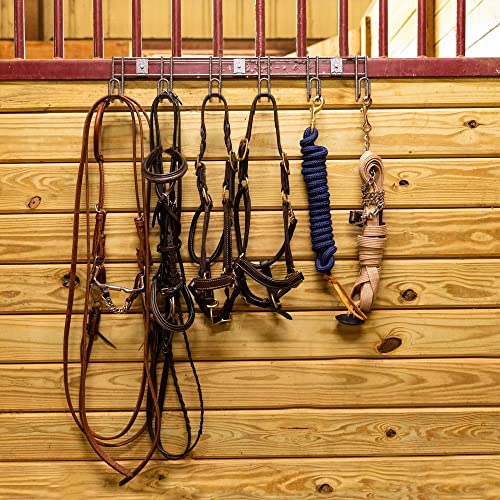 EASY-UP Pro Magnetic 6 Hook Tack Rack | Stable and Trailer Essential | High-Strength Magnets | Easy Horse Tack Organization