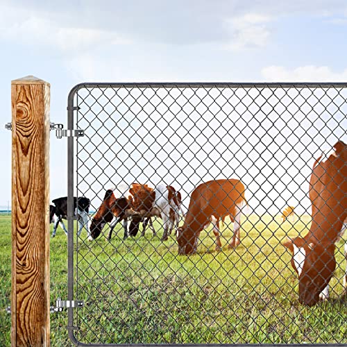 Insaga J Bolt Gate Hinge, 304 Stainless Steel Farm Gate Hinges, M12 x 8'' Gate Hinge Bolt 5/8'' for Chain Link Fence/Farm/Wooden Fence/Driveway, Supports up to 500lbs, 4pcs - color: M12-8''-4PCS