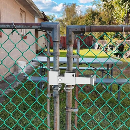 Chain Link Fence Double Gate Latch Strong Arm Double Gate Latch - size: For 1 5/8" thru 2" Gate Frames