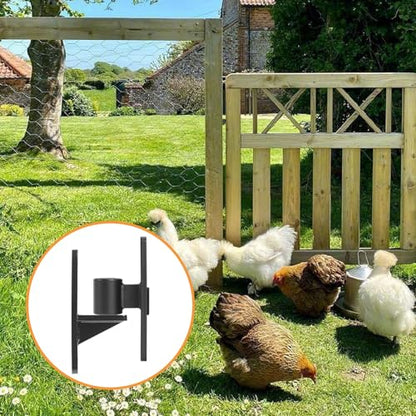 Wall Mount Gate Hinges, 4 Pairs Heavy Duty Fence Gate Hinges 5/8'' Pin Fence Post Hinge Set for Wooden or Concrete Fence Gate (Black, Screws Included) - color: Black-4 Pairs