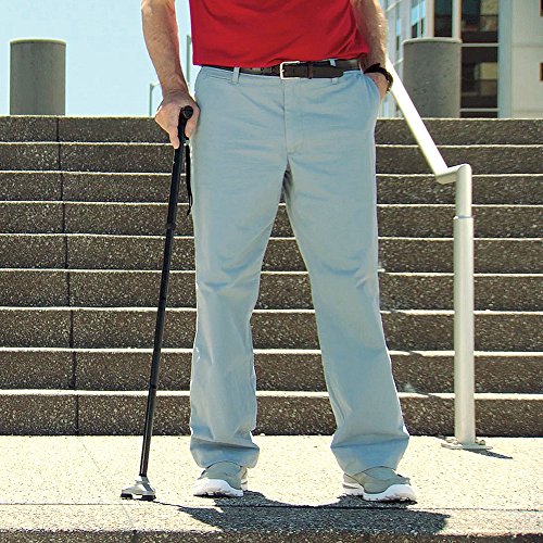 HurryCane Freedom Edition Foldable Walking Cane with T Handle - color: Blue, size: 1 Count (Pack of 1)