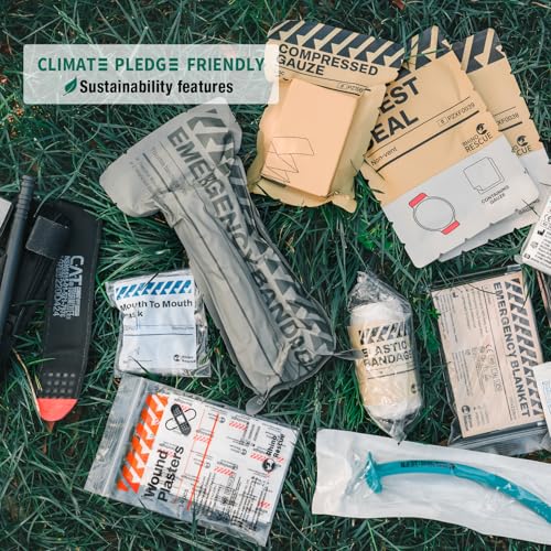 RHINO RESCUE IFAK Trauma Kit Pro with CAT Tourniquet (Camo) - color: Camo, size: MOLLE Vertical Pack