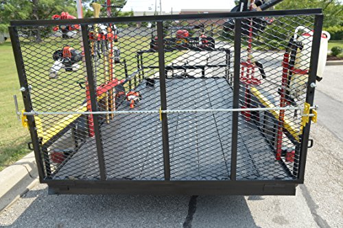 Jungle Jim’s Rapid Latch Trailer Gate Locking System – Easy One-Side Open and Close, Secure with One Padlock, Compatible with Gorilla Lift and EZ Gate, Max Width 6'9"