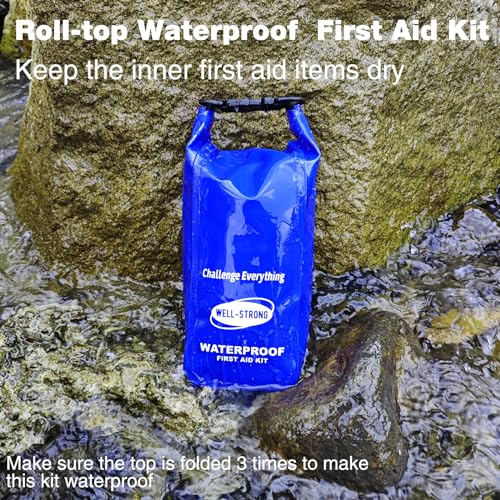 Waterproof First Aid Kit for Boat Marine Roll Top Dry Bag Blue - color: Ws011-blue