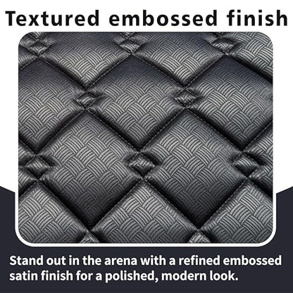 EQUINEWAVE Embossed All Purpose Saddle Pad - color: BLACK