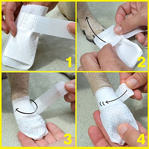 Pawflex Bandages Medimitt Bandages for Pets (Pack of 4) Medium - size: Medium