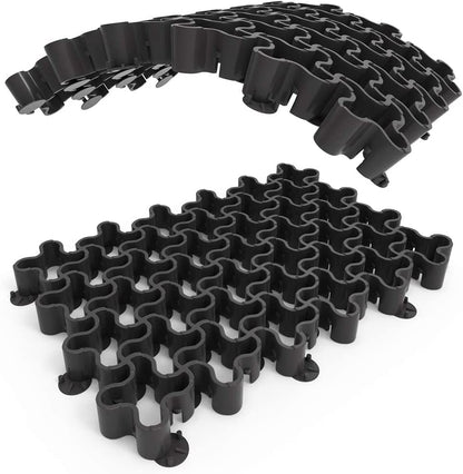 Standartpark Vodaland Permeable Pavers - EasyPave Grass & Gravel Driveway Grid - Load Class A-D, 100% Recycled Plastic Pavers, 2" Depth, 315 Sq Ft/ 126 Units, Black - size: 315 SQ FT