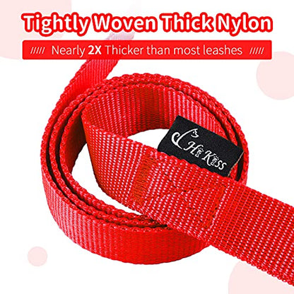 HIKISS Long Dog Leash Obedience Recall Training Agility Lead with Thickening Material for Large Dog - 15ft 20ft 30ft 50ft 100ft Training Leash(Red 15ft) - color: T4:Large Dog Thicken red, size: 15 Feet