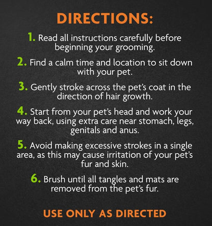 FURminator Grooming Rake Tool for Dogs & Cats With Thick Coats