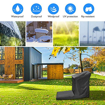 Treadmill Cover, Folding Treadmill Cover with Zipper, Dustproof and Waterproof Cover Fit for Exercise Sports Running Machine Equipment, Perfect for Indoor or Outdoor Use, Black…
