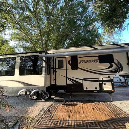 NEW Breathable RV Window, Tinted with Net Screen and Trim Ring - size: 35x12in