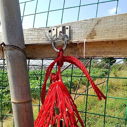 4PCS Cross Tie Ring for Horse,Block Tie Ring Hitching Ring with Screws for Horse Stall Stable - style: Tie Ring-4PCS