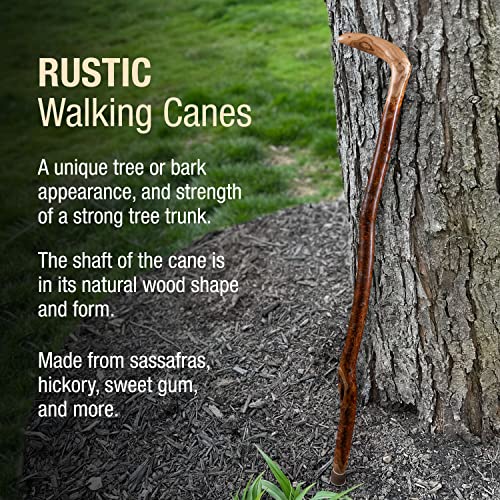 Brazos Wooden Walking Canes for Men and Women, Stable Walking Sticks for Seniors, Made in The USA - size: 37 Inch, style: Knob Root Hardwood 2