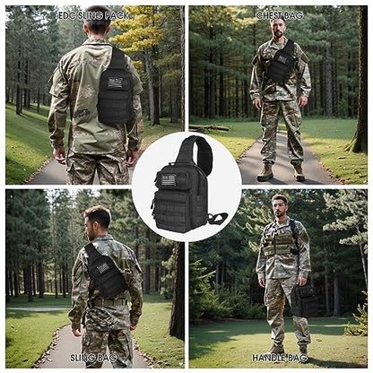 HAOMUK Tactical Sling Bag Backpack Military Rover Shoulder Sling Pack Small EDC Crossbody Chest Bag for Men - color: Acu