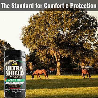 Absorbine UltraShield Fly Mask, Horse Size No Ears