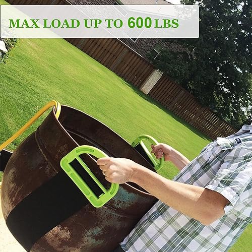 Moving Straps,2 Pack 1-Person Adjustable Handle Moving Lifting Strap for Moving Furniture, Appliances, Objest Up to 600lbs - color: Green-1Person Straps