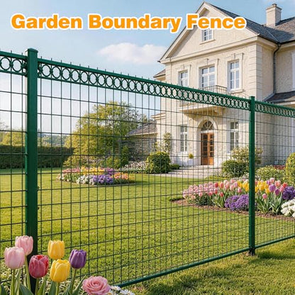 Green PVC Coated Welded Wire Fencing, 72in High x 100ft Long, 2 inch x 3 inch 16GA 2/3/4/5/6 Ft Tall Welded Wire Fence Rolls, Green Metal Garden Fence Wire Roll Garden Fencing for Yard - color: Green, size: 2"x3" 16GA 72" x 100'