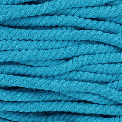 Super Soft 3 Strand Twisted Cotton Rope (Cyan, 1/2 Inch x 10 Feet) - color: Cyan, size: 10 Feet X 1/2 Inch
