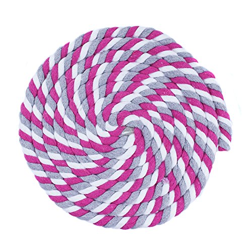 Super Soft 3 Strand Twisted Cotton Rope (Blush, 1/2 Inch x 10 Feet) - color: Blush, size: 10 Feet X 1/2 Inch