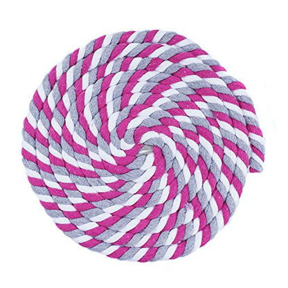 Super Soft 3 Strand Twisted Cotton Rope (Blush, 1/2 Inch x 10 Feet) - color: Blush, size: 10 Feet X 1/2 Inch