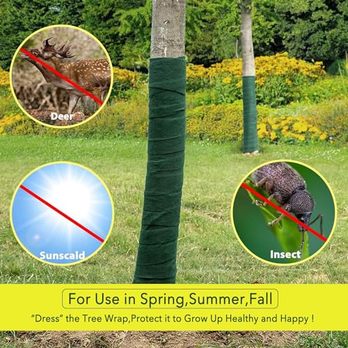 Tree Protector Wraps Winter Trees Antifreeze Bandage Tree Bark Protector Tree Wrap for Damaged Bark from Deer and Animal
