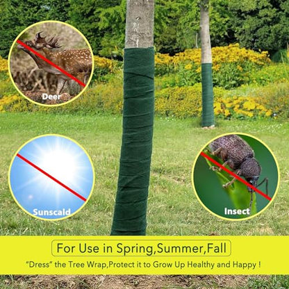 Tree Protector Wraps Winter Trees Antifreeze Bandage Tree Bark Protector Tree Wrap for Damaged Bark from Deer and Animal