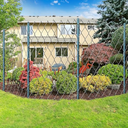 Metal 10Pack 6FT Fence Posts for Wire Fencing Heavy Duty U Post - size: 6 Feet