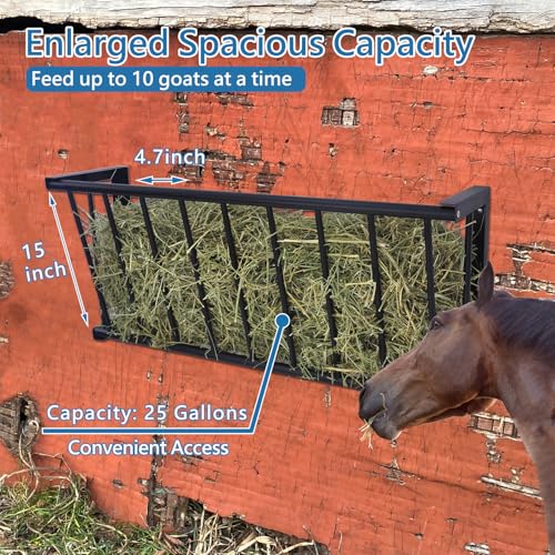 2Pcs Wall Mount Hay Rack 25 Gallon - size: 25INCH(2PCS)